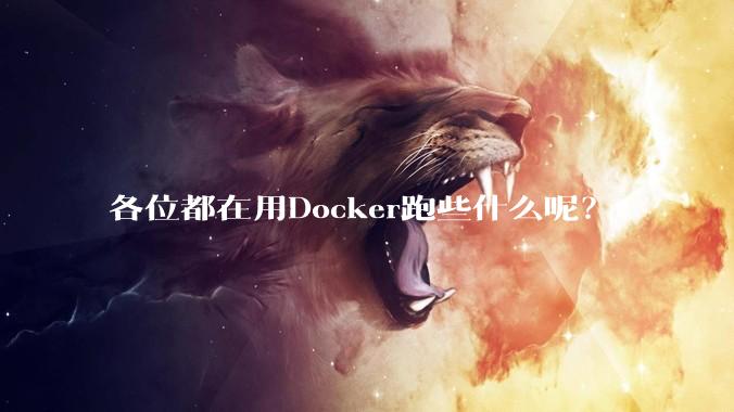 各位都在用Docker跑些什么呢？