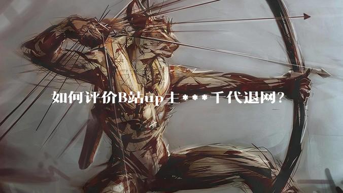 如何评价B站up主***千代退网？