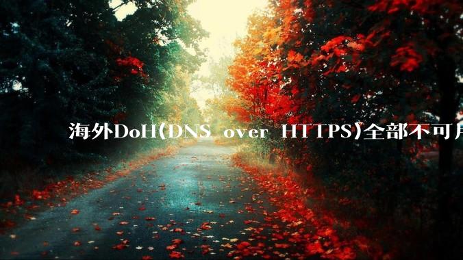 海外DoH(DNS over HTTPS)全部不可用了？是否有其他替代方式？