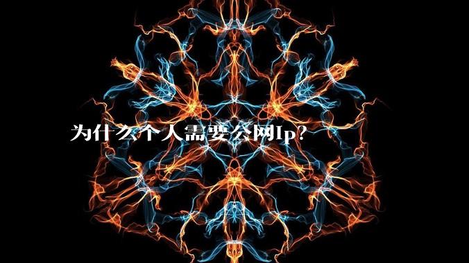 为什么个人需要公网ip？