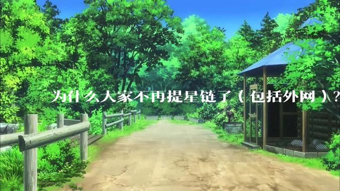 为什么大家不再提星链了（包括外网）？